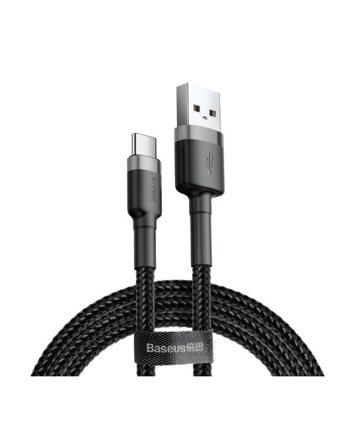 Kabel Baseus Cafule CATKLF-AG1 (USB 2.0 - USB typu C ; 0 50m; kolor ciemnoszary) główny
