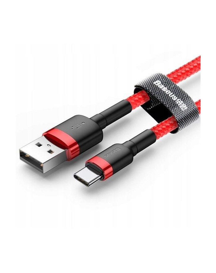 Kabel Baseus Cafule CATKLF-B09 (USB 2.0 - USB typu C ; 1m; kolor czerwony) główny