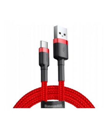 Kabel Baseus Cafule CATKLF-B09 (USB 2.0 - USB typu C ; 1m; kolor czerwony)