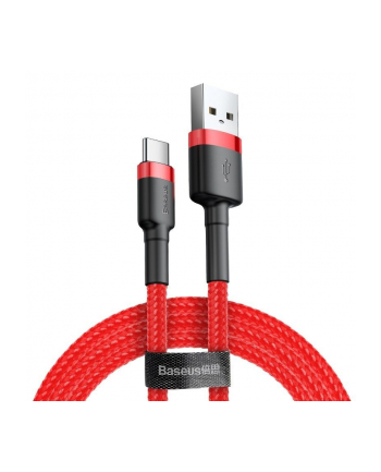 Kabel Baseus Cafule CATKLF-B09 (USB 2.0 - USB typu C ; 1m; kolor czerwony) nr 2