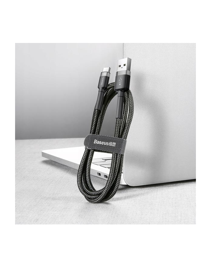 Kabel Baseus Cafule CATKLF-B91 (USB 2.0 - USB typu C ; 1m; kolor czarno-czerwony) główny