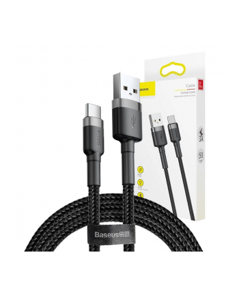 Kabel Baseus Cafule CATKLF-BG1 (USB 2.0 - USB typu C ; 1m; Szaro-czarny) nr 2