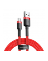 Kabel Baseus Cafule CATKLF-C09 (USB 2.0 - USB typu C ; 2m; kolor czarno-czerwony) - nr 5