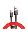 Kabel Baseus Cafule CATKLF-C09 (USB 2.0 - USB typu C ; 2m; kolor czarno-czerwony) - nr 7