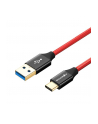 Kabel BlitzWolf AMPCORE BW-TC10 (USB 2.0 - USB 3.0 Typu C ; 1 8m; kolor czerwony) - nr 1
