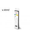 Kabel SAVIO CL-125 (USB 2.0 typu C - USB 2.0 typu A ; 1m; kolor biały) - nr 1