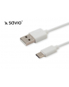Kabel SAVIO CL-125 (USB 2.0 typu C - USB 2.0 typu A ; 1m; kolor biały) - nr 4