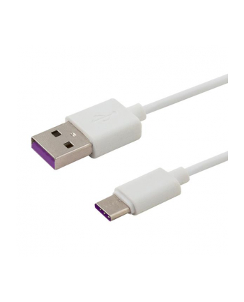Kabel SAVIO CL-126 (USB 2.0 typu C - USB 2.0 typu A ; 1m; kolor biały)