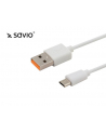 Kabel SAVIO CL-127 (Micro USB typu B - USB 2.0 typu A ; 1m; kolor biały) - nr 2