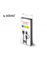 Kabel SAVIO CL-128 (Micro USB typu B  USB 2.0 typu C - USB 2.0 typu A ; 1m; kolor czarny) - nr 1