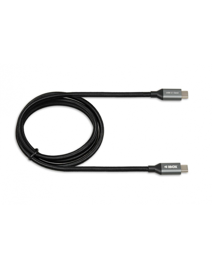 Kabel IBOX IKUMTC31G2 (USB - USB 3.0 Typu C ; 1m; kolor czarny) główny