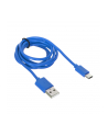 Kabel IBOX IKUMTCB (USB 2.0 typu A - USB typu C ; 1m; kolor niebieski) - nr 7