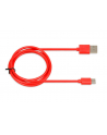 Kabel IBOX IKUMTCR (USB 2.0 typu A - USB typu C ; 1m; kolor czerwony) - nr 1