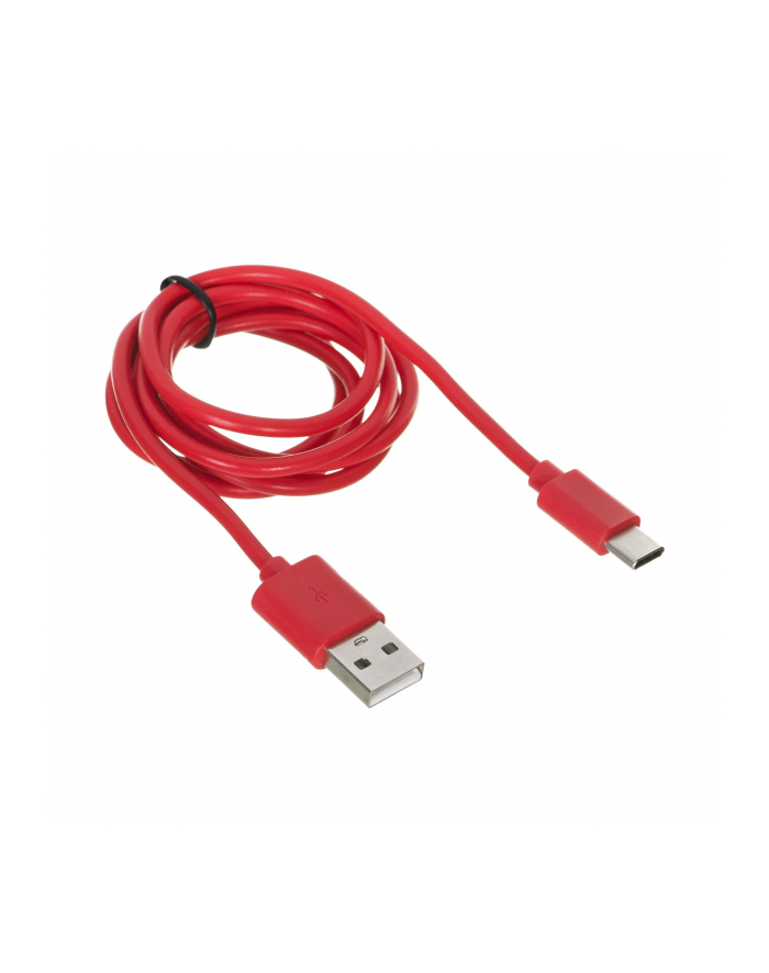 Kabel IBOX IKUMTCR (USB 2.0 typu A - USB typu C ; 1m; kolor czerwony) główny