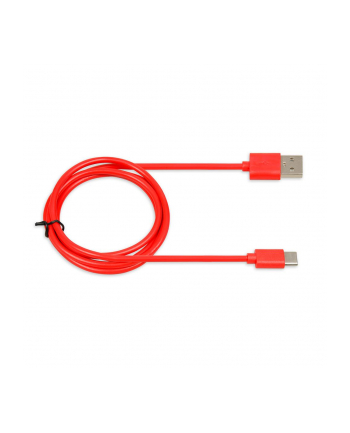 Kabel IBOX IKUMTCR (USB 2.0 typu A - USB typu C ; 1m; kolor czerwony)