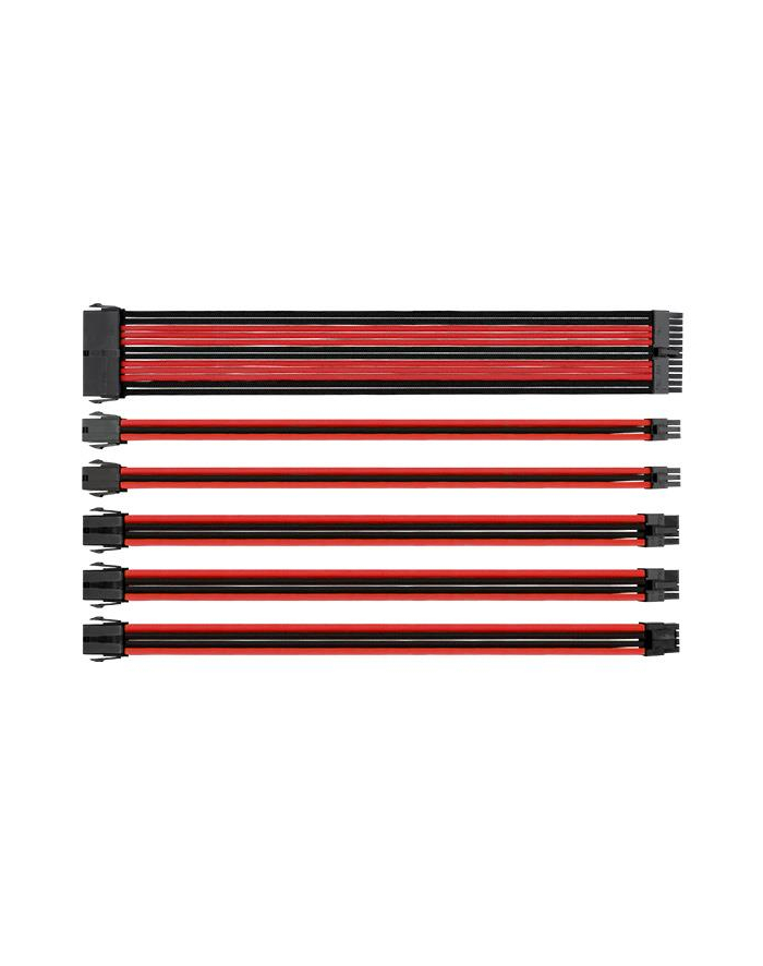Kabel Thermaltake AC-033-CN1NAN-A1 (24-Pin  4+4-Pin  8-Pin  PCI-E 6-pin M - 24-Pin  4+4-Pin  PCI-E 6-Pin  PCI-E 8-Pin M; 3m; kolor czerwony) główny