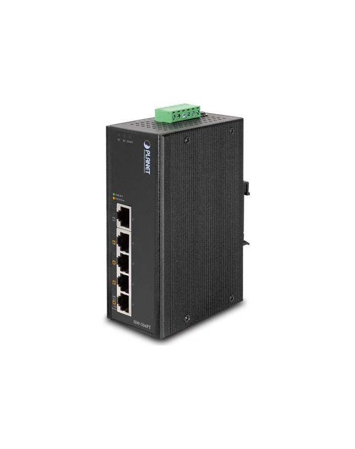 PLANET SWITCH ISW-504PT 5-PORT POE DIN RAIL PRZEMYSŁOWY (100MB/S) główny