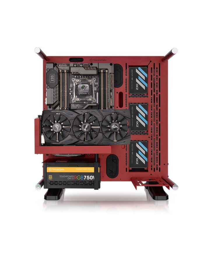 Obudowa Thermaltake Core P3 CA-1G4-00M3WN-03 (ATX  Micro ATX  Mini ATX; kolor czerwony) główny