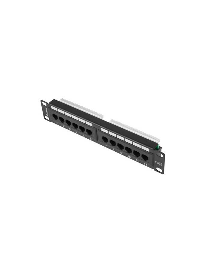 Patch panel Lanberg PPU6-9012-B (1U; 10 ; kat. 6; UTP; 12xRJ-45) główny