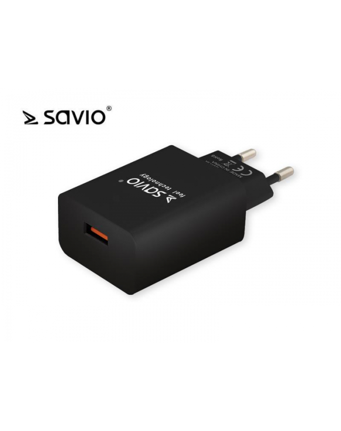 Ładowarka SAVIO Quick Charge 3.0 LA-03 (USB; kolor czarny) główny