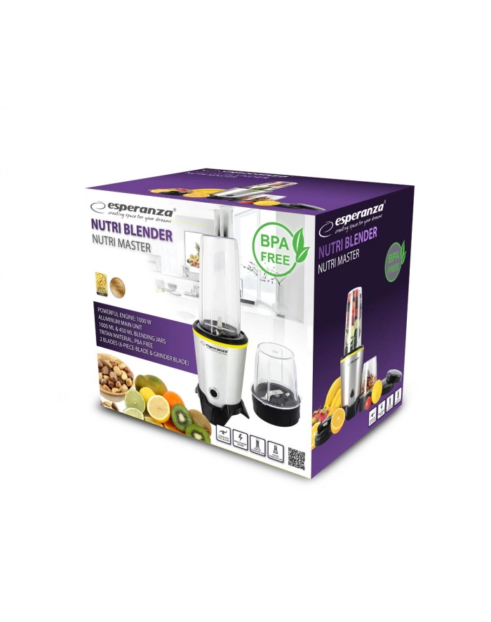 Blender sportowy Esperanza MASTER EKM028 (1000W; kolor czarno-srebrny) główny