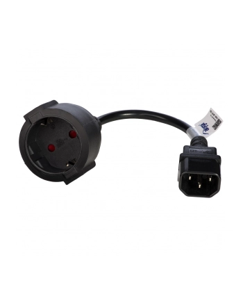Adapter Akyga AK-PC-10A (C14  IEC C14 M - Schuko F; 0 15m; kolor czarny)