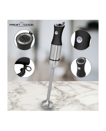 Blender ręczny PROFICOOK PC-SM 1094 (1000W; kolor czarny) nr 1