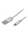 Kabel BLOW Shine 66-105# (USB - Lightning ; 1m; kolor srebrny) - nr 1