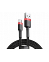 Kabel Baseus Cafule CATKLF-C91 (USB 2.0 - USB typu C ; 2m; kolor czarno-czerwony) - nr 3