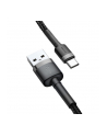 Kabel Baseus Cafule CATKLF-CG1 (USB 2.0 - USB typu C ; 2m; Szaro-czarny) - nr 10