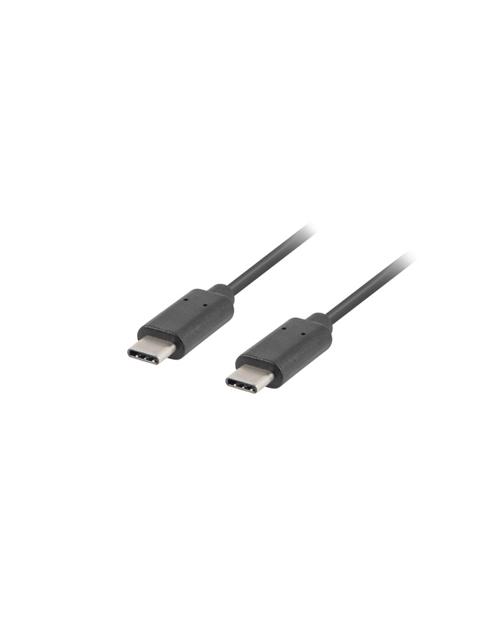 Kabel Lanberg CA-CMCM-10CU-0010-BK (USB 2.0 typu C - USB 2.0 typu C ; 1m; kolor czarny) główny