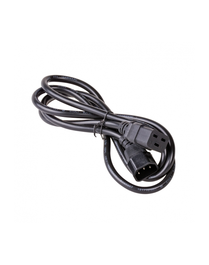 Kabel Akyga AK-UP-02 (C14  IEC C14 M - IEC320 C19 M; 1 8m; kolor czarny) główny