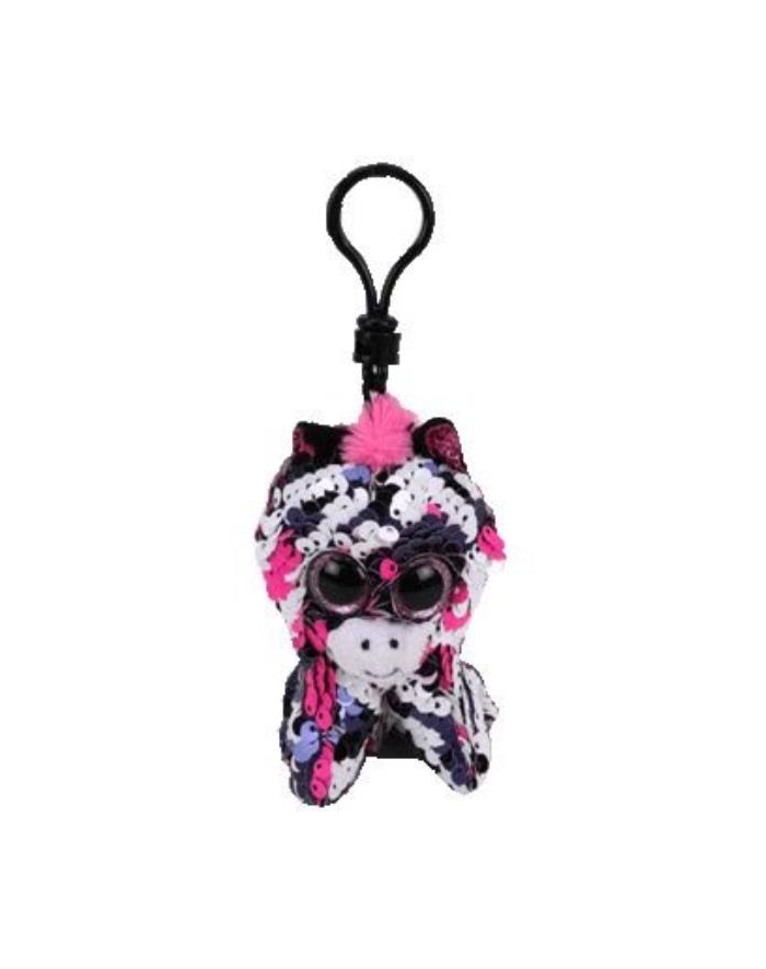 meteor TY BOOS ZOEY - cekinowa różowa zebra clip 8,5cm główny