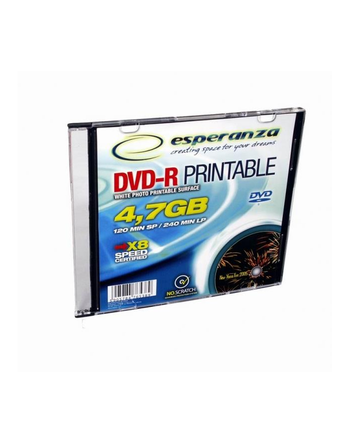 ESPERANZA DVD-R 4 7GB X16 PRINTABLE - SLIM CASE 1 główny