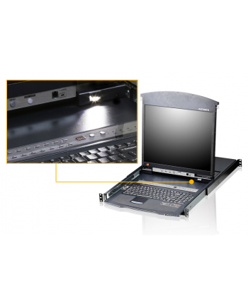 Aten KL1508AN Keyboard / Video / Mouse (KVM) -Switch rack mount black (KL1508AN-AXA-2XK06UG)