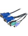 Exertis Connect KVM combo cable USB, PS / 2, 3.0 m (066303) - nr 2