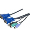 Exertis Connect KVM combo cable USB, PS / 2, 3.0 m (066303) - nr 3