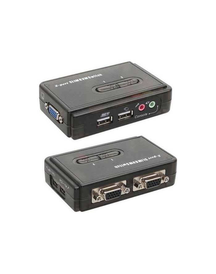 InLine - KVM- /Audio- Switch - USB - 2 connections - 1 local user - external (60612I) główny