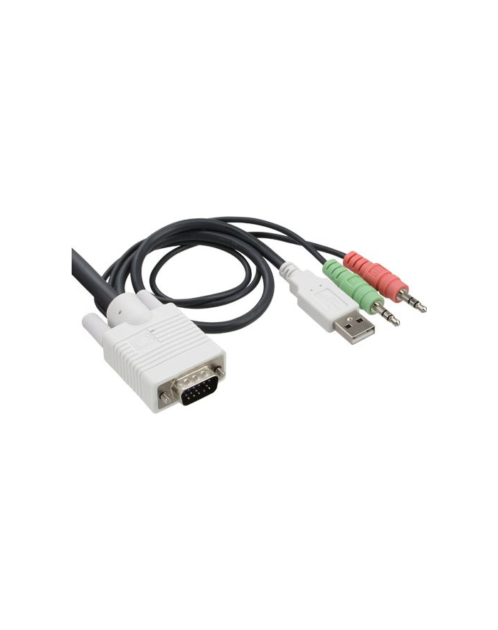 InLine Cable KVM Switch - KVM / Audio / USB Switch - USB - 2 x KVM / Audio / USB - 1 Local User - Desktop (60613I) główny