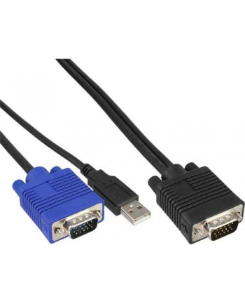 InLine® KVM Cable Set, USB, for 48,30cm (19 '') KVM Switch Length 1,8m (60667D)