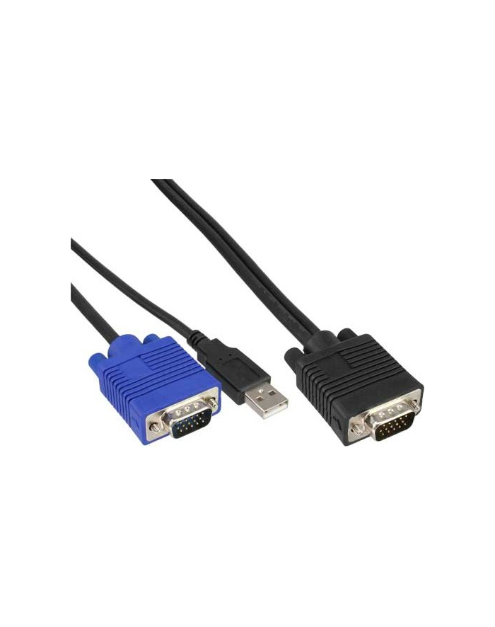 InLine® KVM Cable Set, USB, for 48,30cm (19 '') KVM Switch Length 1,8m (60667D) główny
