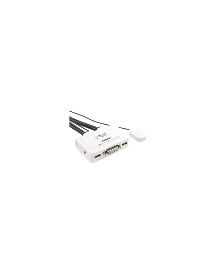 InLine - KVM- /Audio- /USB- Switch - USB - 2 x KVM/Audio/USB - 1 local user - Desktop (61613I) główny