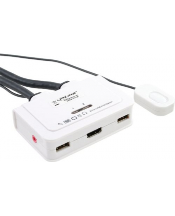 InLine® KVM Switch, 2-fold, HDMI, USB, with audio (62612I)