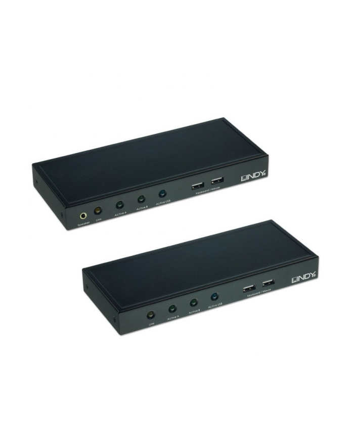 LINDY CAT5 KVM Extender with Dual VGA, USB & Audio - KVM Extender - USB - up to 200m (39396) główny
