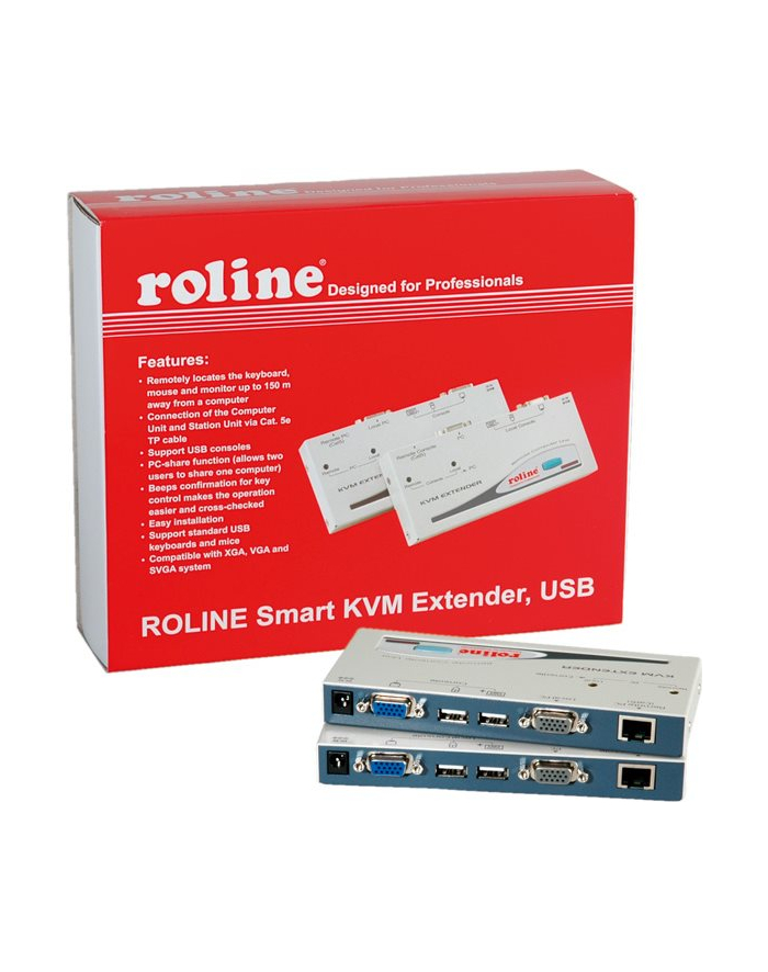 ROLINE Smart KVM renewal über RJ- 45, VGA, USB (14.01.3249) główny