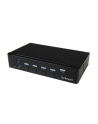 StarTech.com 4 Port DisplayPort KVM Switch With Built-in USB3.0 Hub - 4K - KVM / USB Switch - USB - 4 x KVM / Audio / USB + 3 x SuperSpeed ??USB - 1 Local User - Rack Mountable - AC 120/230 V DC 9 - 12 V (SV431DPU3A2) - nr 18