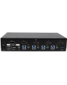 StarTech.com 4 Port DisplayPort KVM Switch With Built-in USB3.0 Hub - 4K - KVM / USB Switch - USB - 4 x KVM / Audio / USB + 3 x SuperSpeed ??USB - 1 Local User - Rack Mountable - AC 120/230 V DC 9 - 12 V (SV431DPU3A2) - nr 4