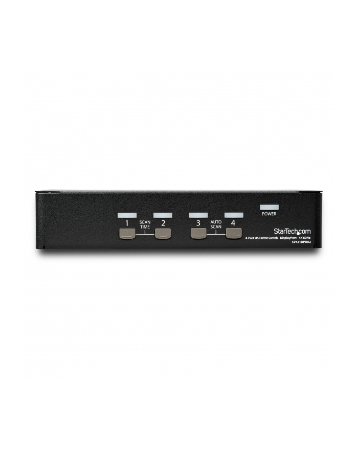 StarTech.com 4 Port DisplayPort KVM Switch - 4K 60Hz - KVM / Audio Switch - 4 x KVM / Audio - 1 Local User - Desktop - AC 100 - 240V główny