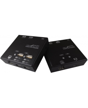 Value KVM extension via Cat.6 - HDMI - 4x USB 60m - 22 x 84 x 78 mm (14.99.3041)