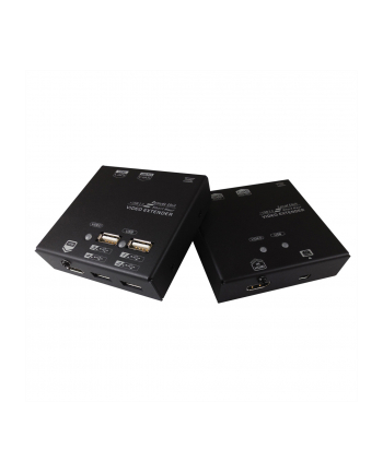 Value KVM extension via Cat.6 - HDMI - 4x USB 60m - 22 x 84 x 78 mm (14.99.3041)